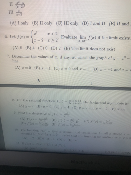 Solved Ii A I Only B Ii Only C Iii Only D I And I Chegg Com