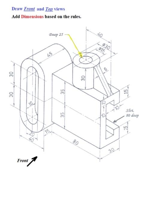 Solved The honorable engineerPlease draw the front and side | Chegg.com