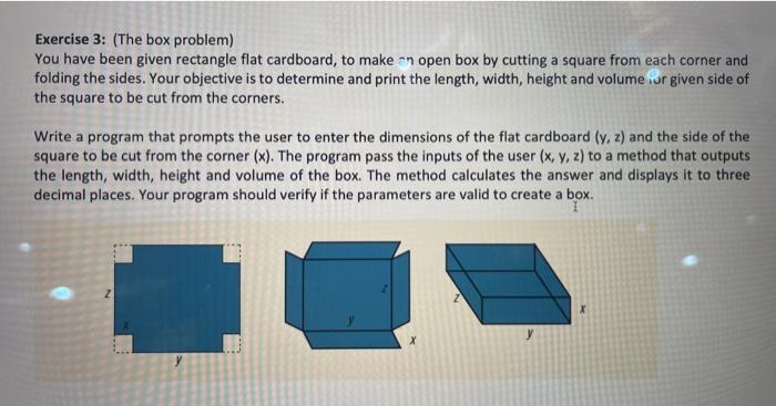 Solved Exercise 3: (The box problem) You have been given | Chegg.com