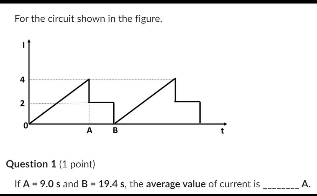 Solved For the circuit shown in the figure, Question 1 (1 | Chegg.com