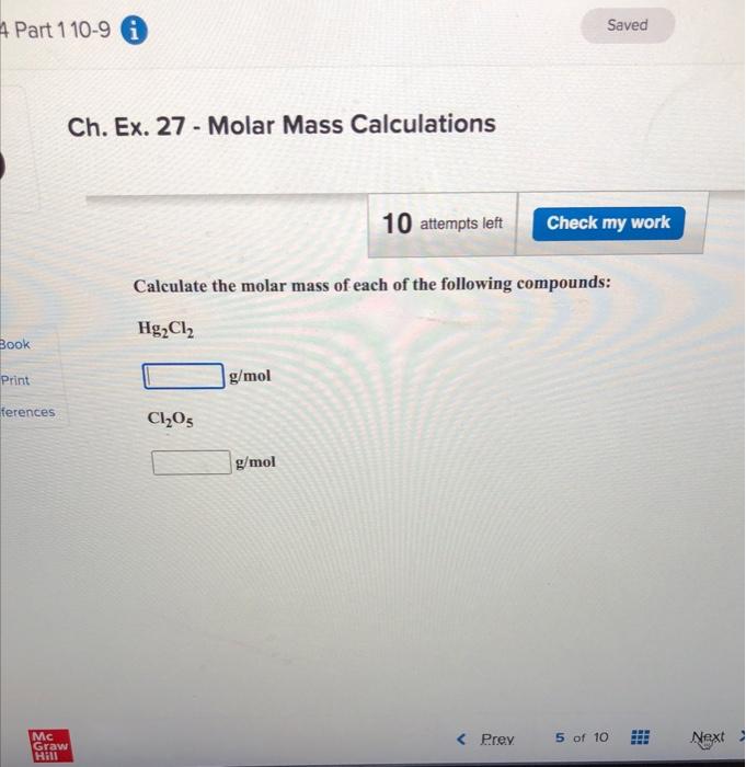 calculate the molar mass of the following compounds h2o co2 ch4