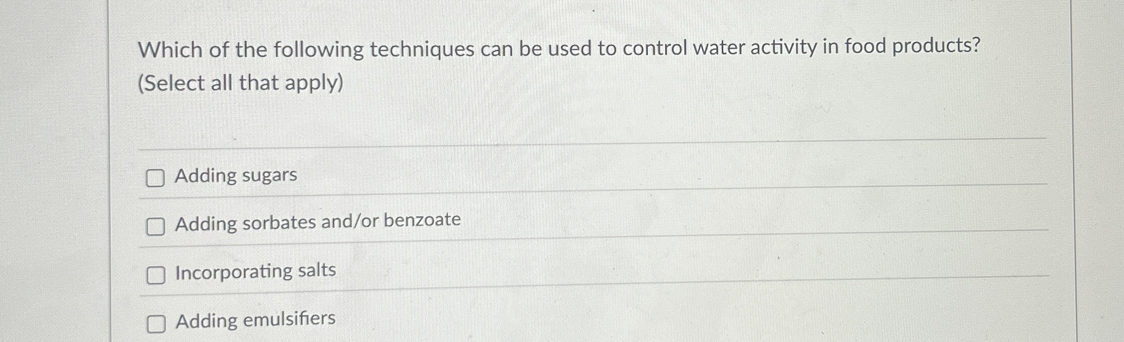 Solved Which of the following techniques can be used to | Chegg.com