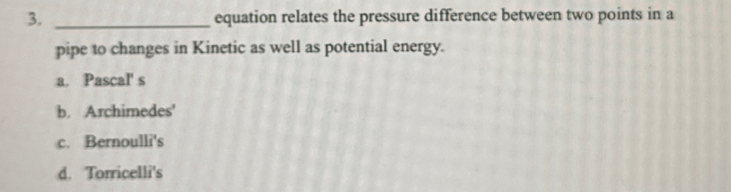 Solved q, ﻿equation relates the pressure difference between | Chegg.com