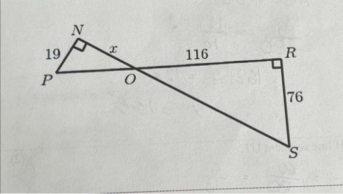 Solved Find the length of line segment NO. | Chegg.com