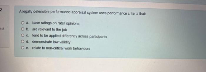 solved-a-legally-defensible-performance-appraisal-system-chegg