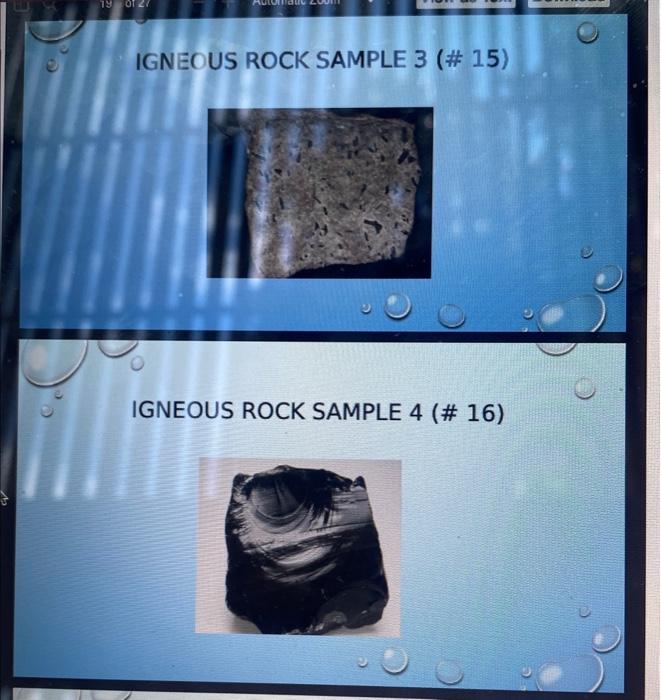 Solved Instructions for Lab 2 - Rock and Mineral Laboratory | Chegg.com
