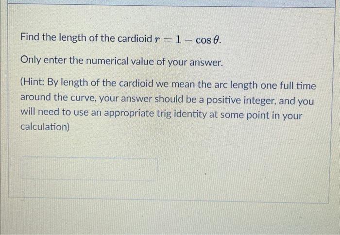 Solved Convert the following polar equation to a cartesian | Chegg.com