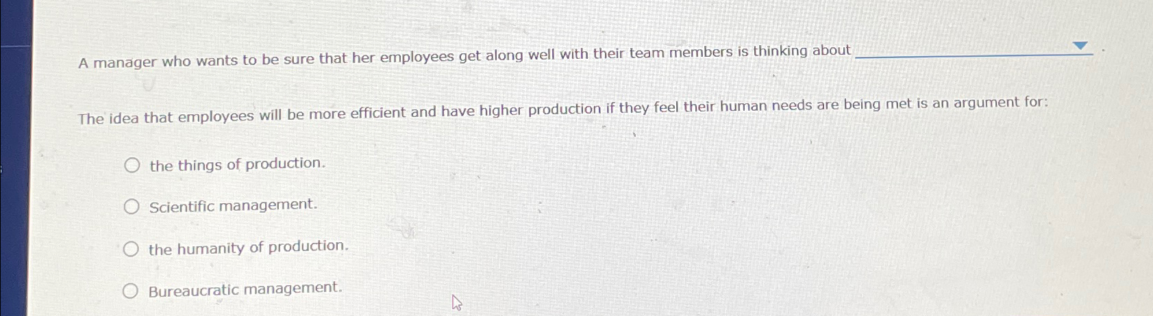 Solved A manager who wants to be sure that her employees get | Chegg.com