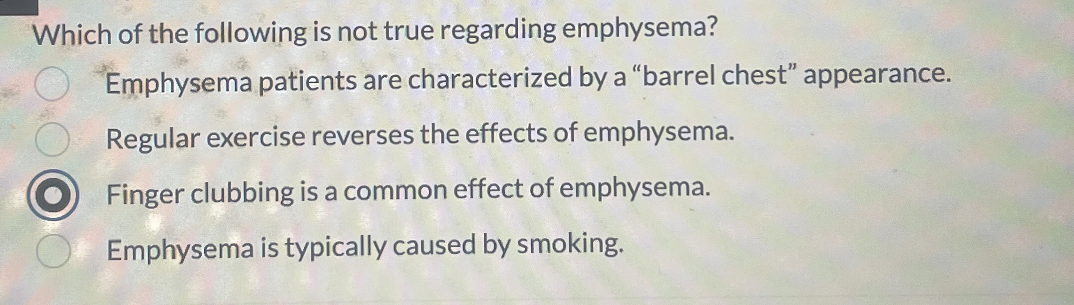 Solved Which of the following is not true regarding