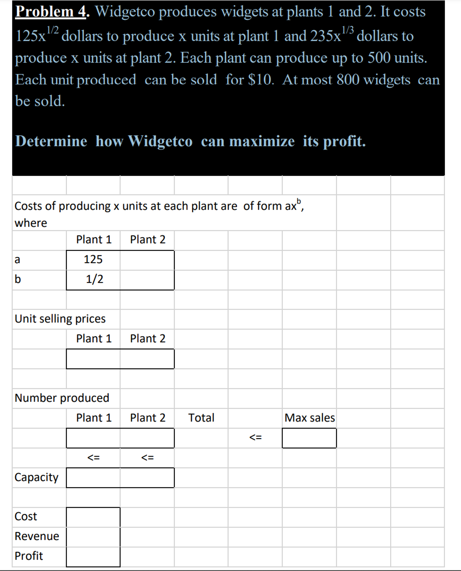 Solved PLEASE USE THE EXCEL SHEET PROVIDED WITH FORMULAS IN | Chegg.com