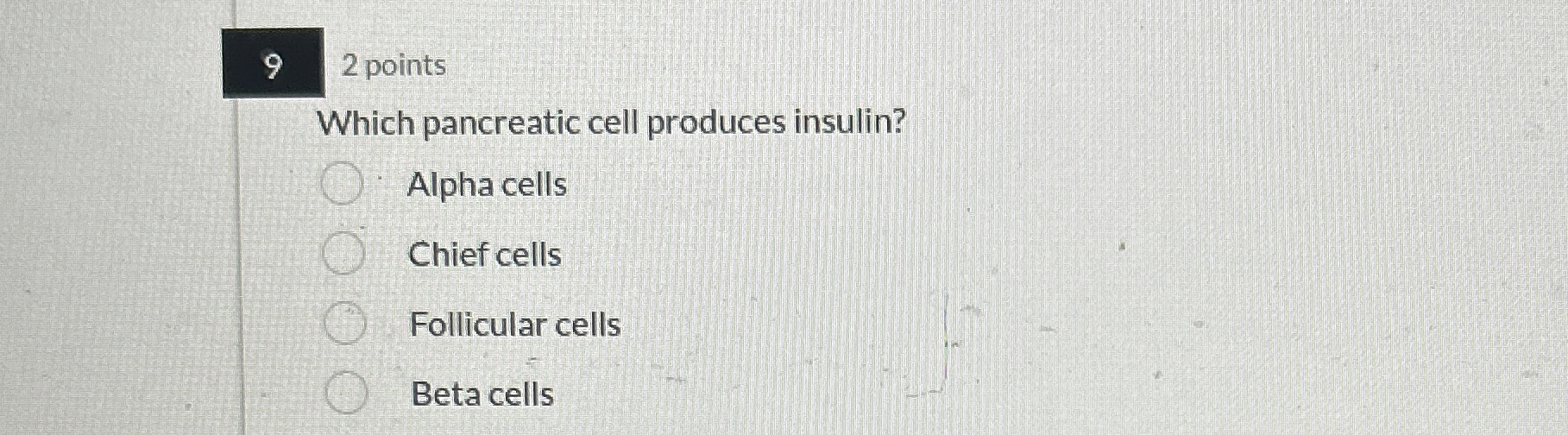 Solved 9 2 ﻿pointsWhich pancreatic cell produces