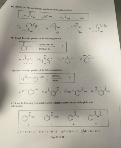 Solved Identify the first mechanistic step in the raction | Chegg.com