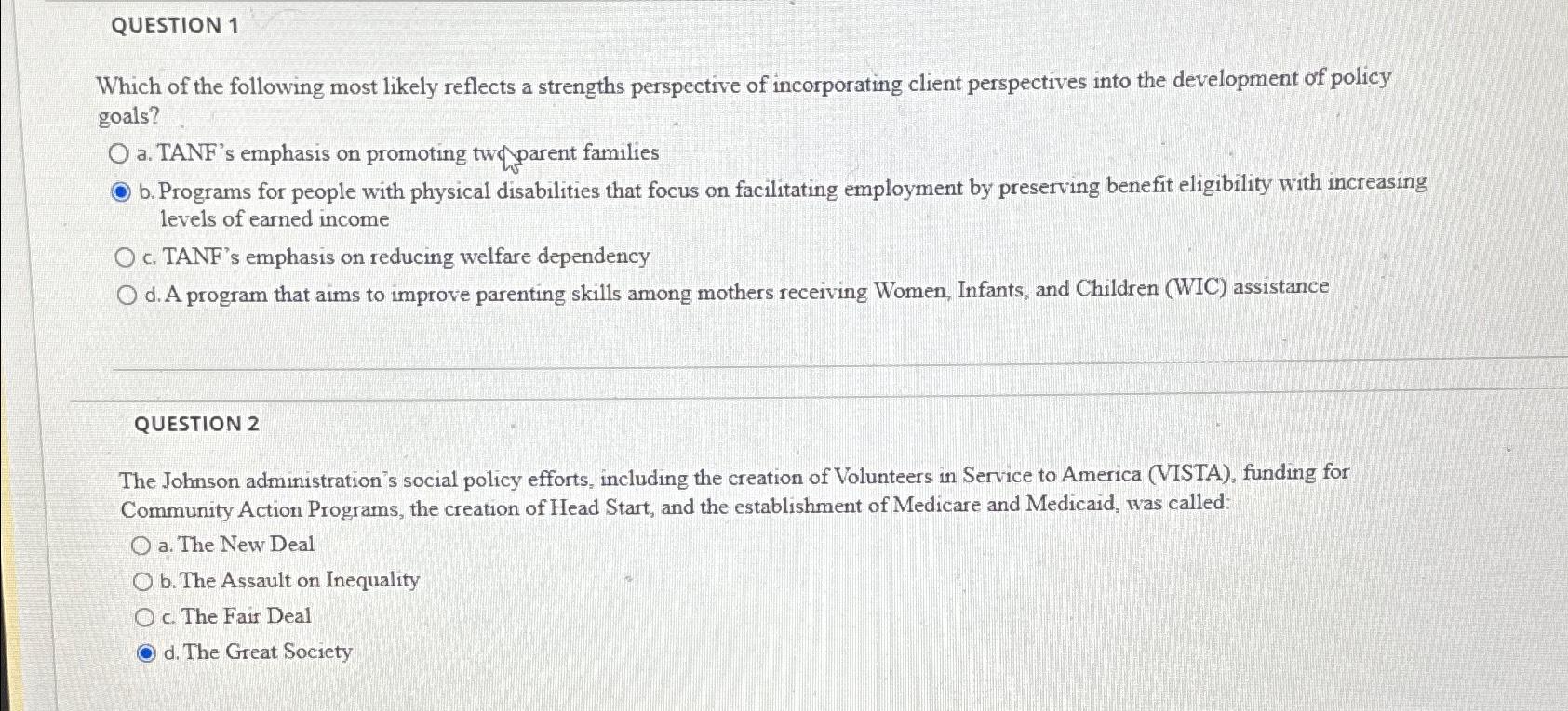 Solved QUESTION 1Which of the following most likely reflects | Chegg.com