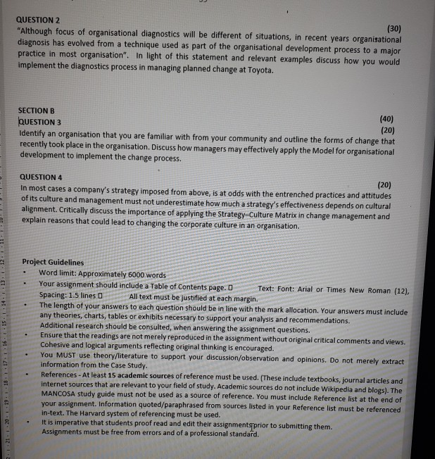 Solved (60) SECTION A Read the case study below and answer | Chegg.com