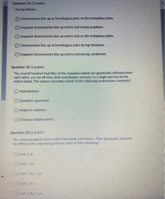 Solved Question 18 (2 points) If a population were in | Chegg.com