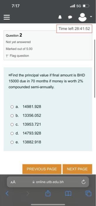 Solved Question 1 Not yet answered Marked out of 5.00 P Flag | Chegg.com