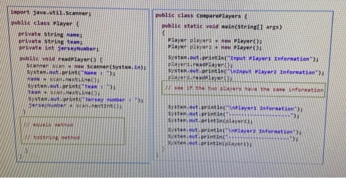 Solved Input Player 1 Information Input Playeri Information | Chegg.com
