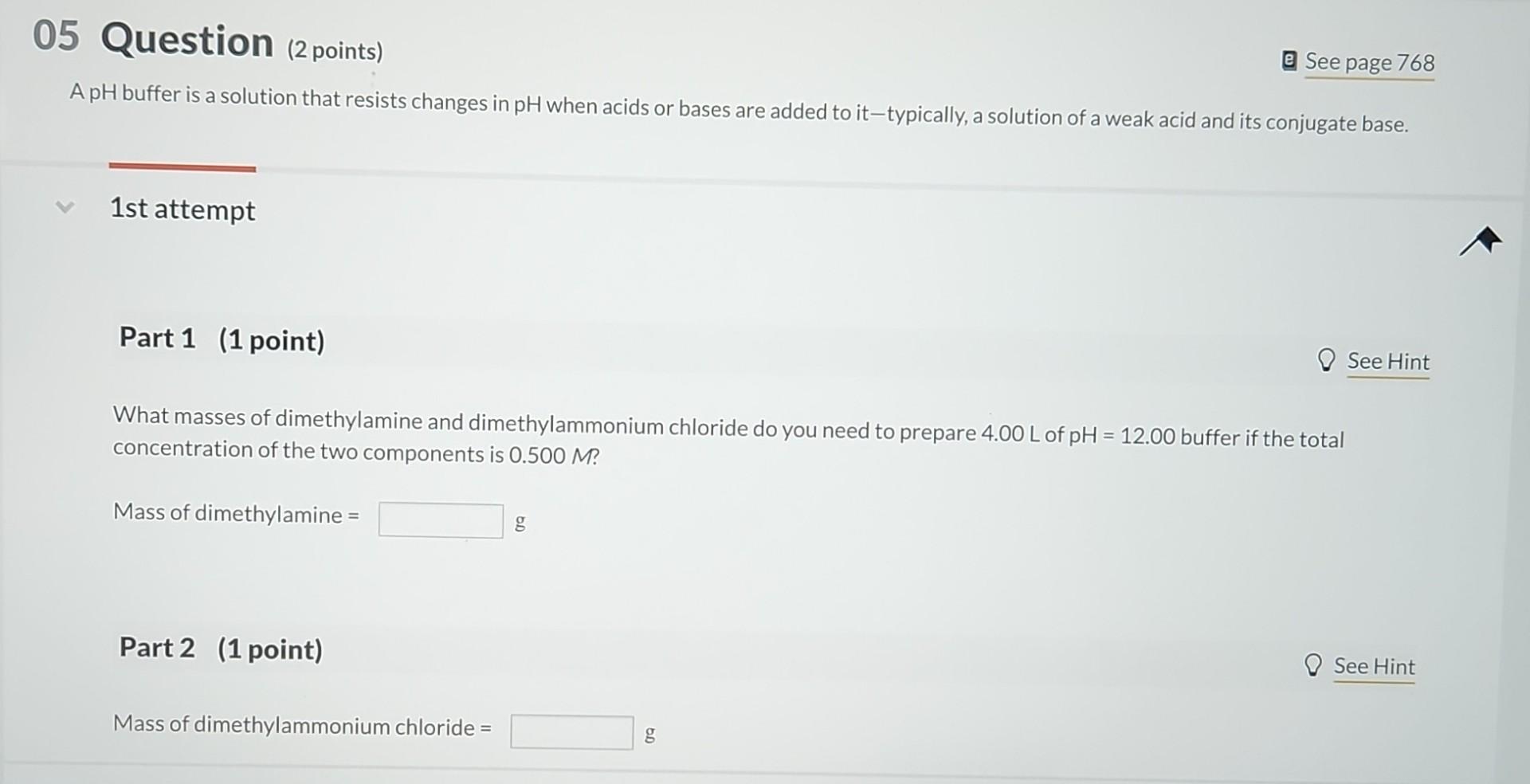 Solved 5 Question 2 Points A PH Buffer Is A Solution That Chegg Com   Image 