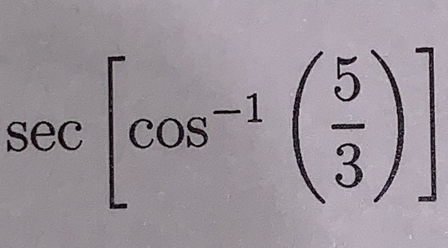 Solved sec -1 COS Olo | Chegg.com