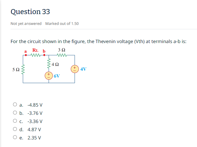 Solved In Electrical Circuit:For The Circuit Shown In The | Chegg.com