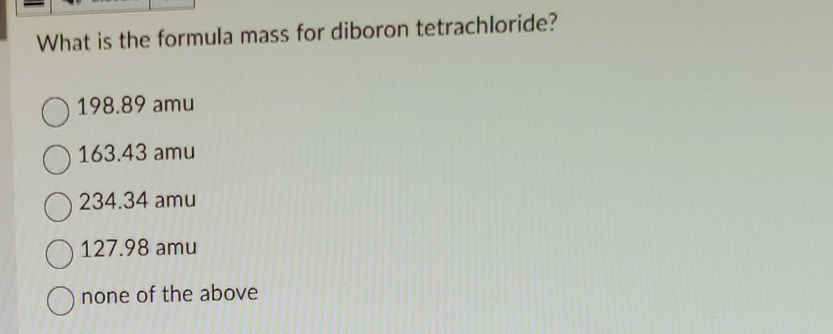 Solved Choose the pair of names and formulas that do NOT
