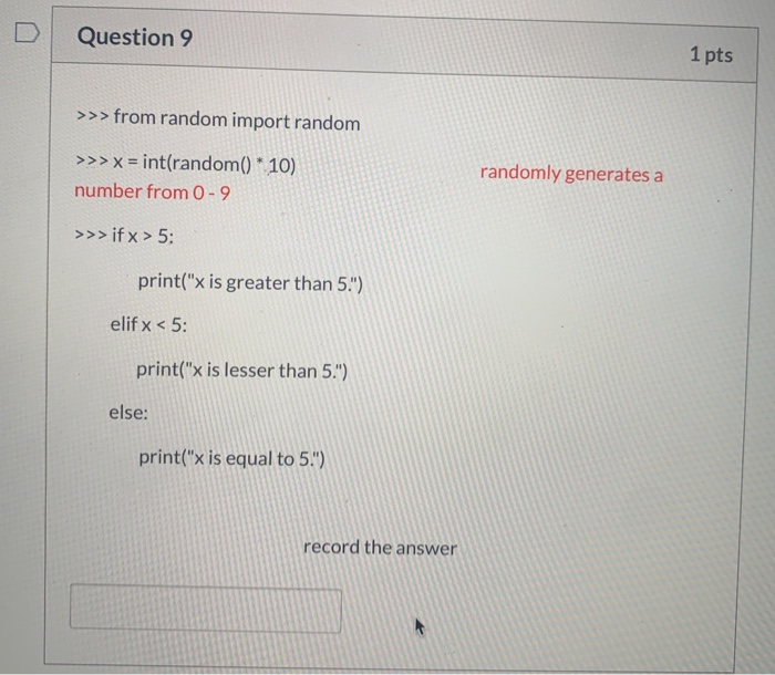 Solved Problem 3 Elif statement. An elif statement can | Chegg.com