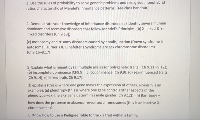Solved 3. Use the rules of probability to solve genetic | Chegg.com
