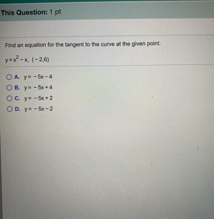Solved This Question: 1 pt Calculate the derivative of the | Chegg.com
