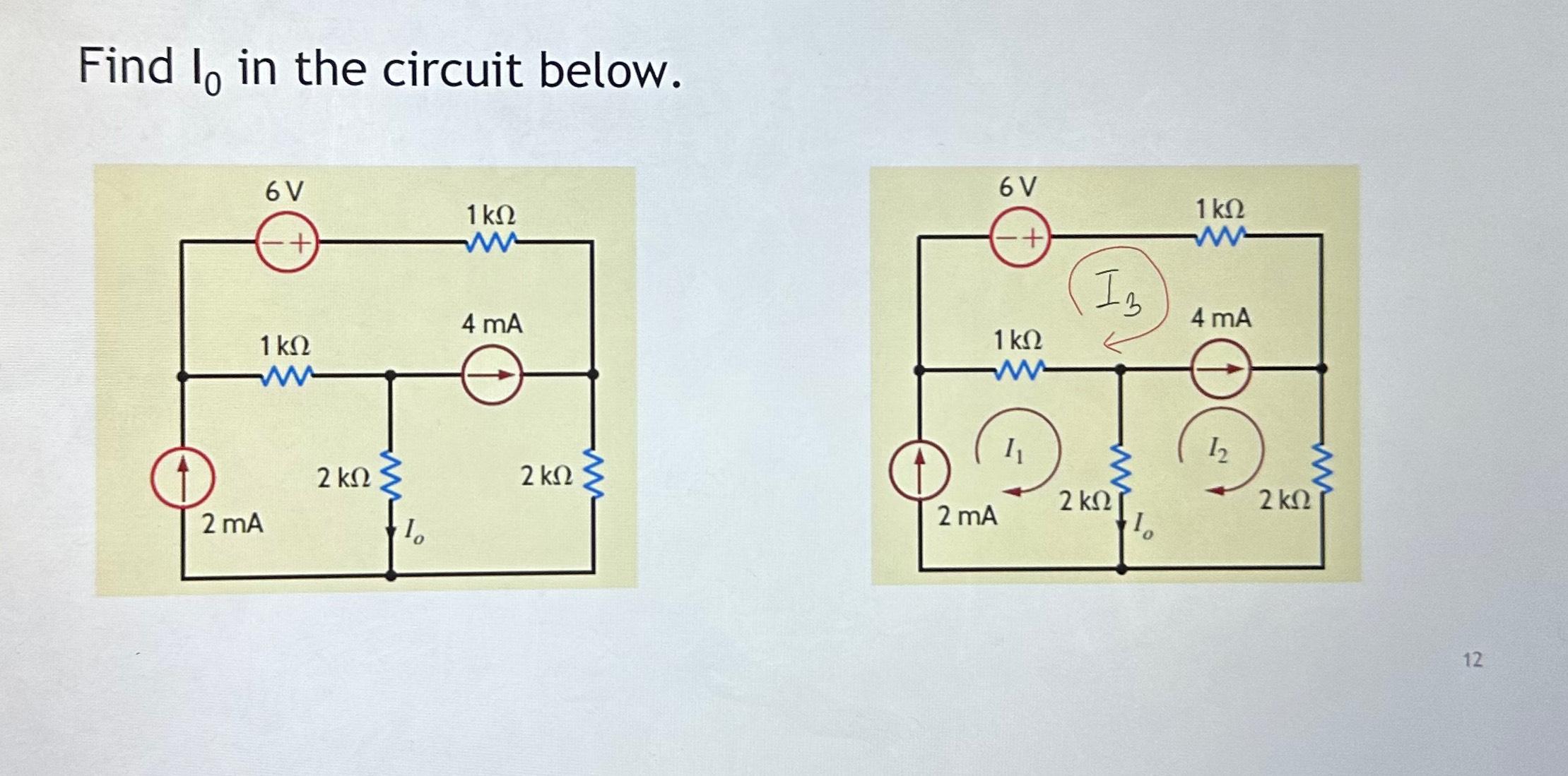 Find I0 ﻿in The Circuit Below