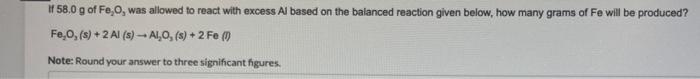 Solved Round Your Answer To Three Significant Figures. | Chegg.com