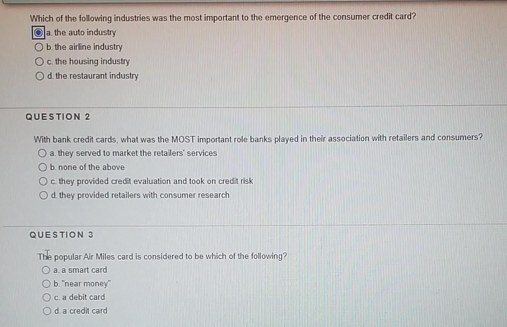 Solved Which Of The Following Industries Was The Most | Chegg.com