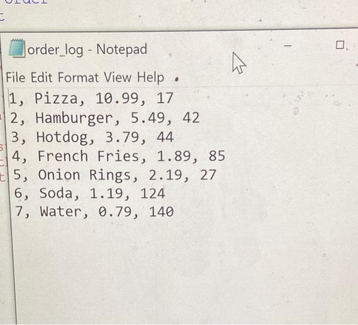 Solved Project Restaurant Menu System Description: You are | Chegg.com