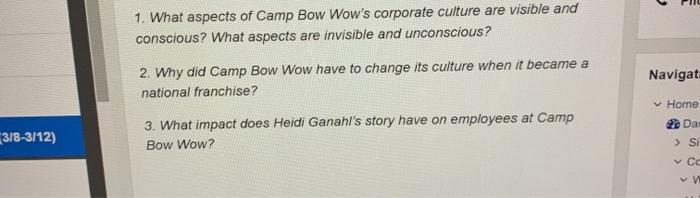 leadership camp bow wow case study