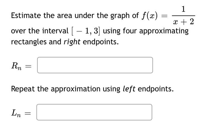 Solved Approximate the area under the curve y=x2 from x=1 to | Chegg.com