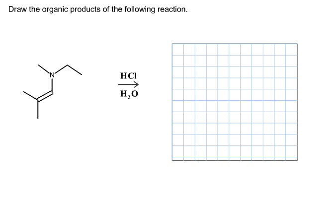 Draw the organic products of the following reactio