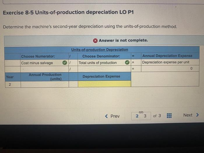 Solved Determine the machine's secondyear depreciation and