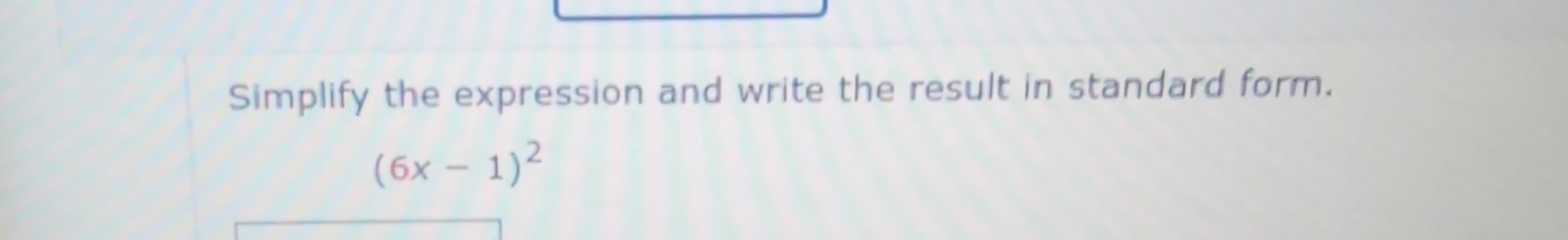 Solved Simplify the expression and write the result in | Chegg.com