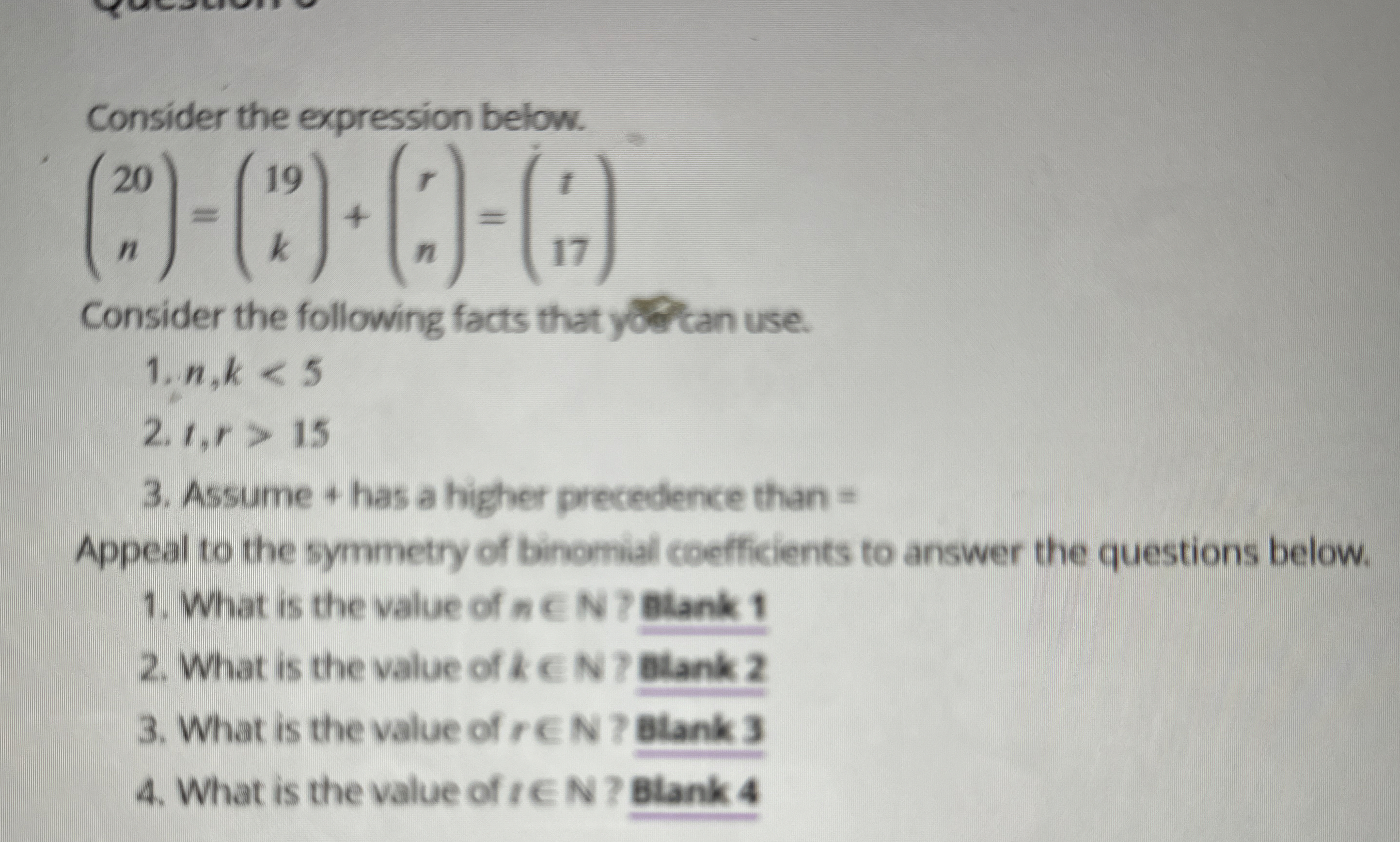 Solved Consider the expression | Chegg.com