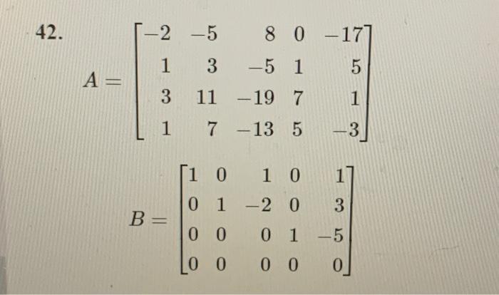 Solved Rank, Nullity, Bases, and Linear Independence In | Chegg.com