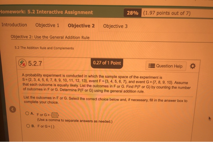 Solved Homework: 5.2 Interactive Assignment 28% (1.97 points | Chegg.com