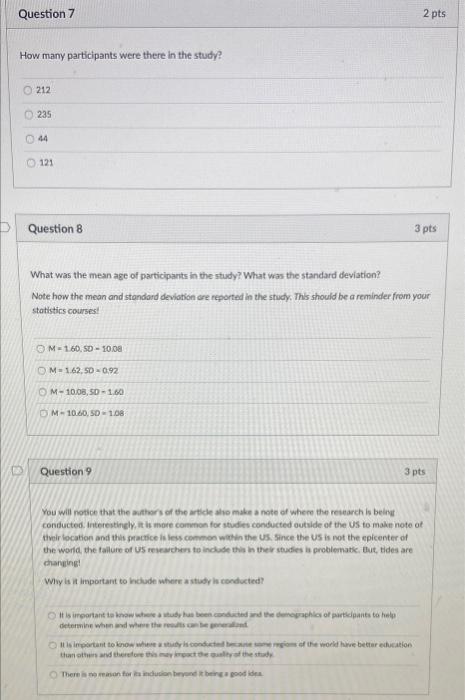 Solved D Question 6 3 pts Finally at the very end of the | Chegg.com