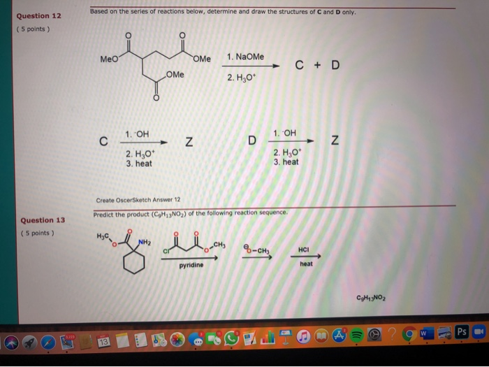 Solved Draw The Reactant Of The Following Intramolecular 1073