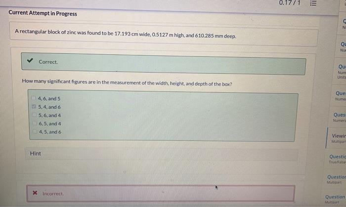 Solved Ne How many moles of zinc are contained in the block: | Chegg.com