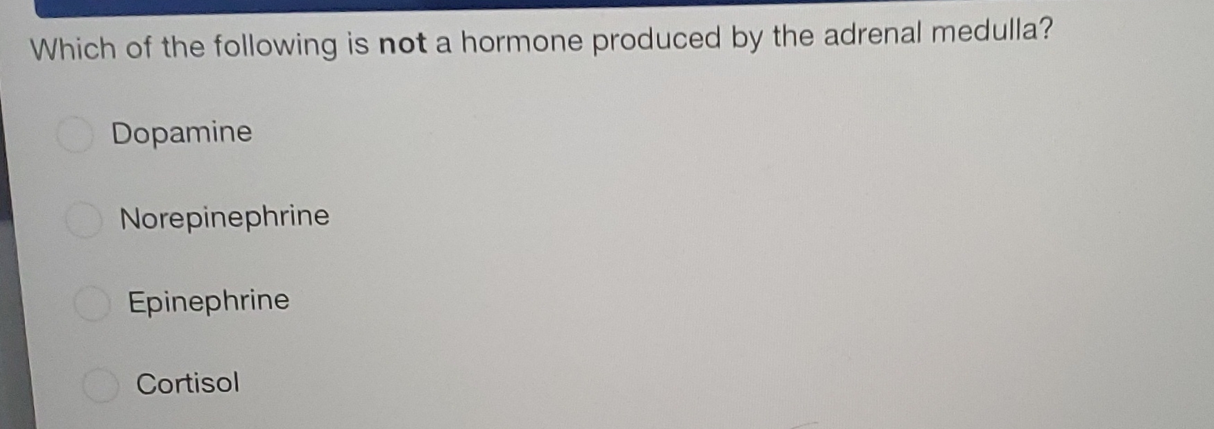 Which of the following is not a hormone produced by | Chegg.com