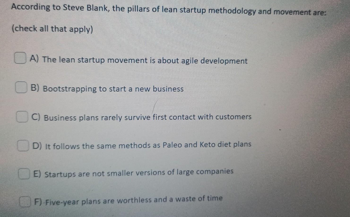 solved-according-to-steve-blank-the-pillars-of-lean-startup-chegg