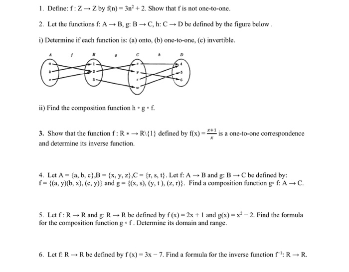 Solved 1 Define F 2 Z By F N 3n 2 Show That F I Chegg Com