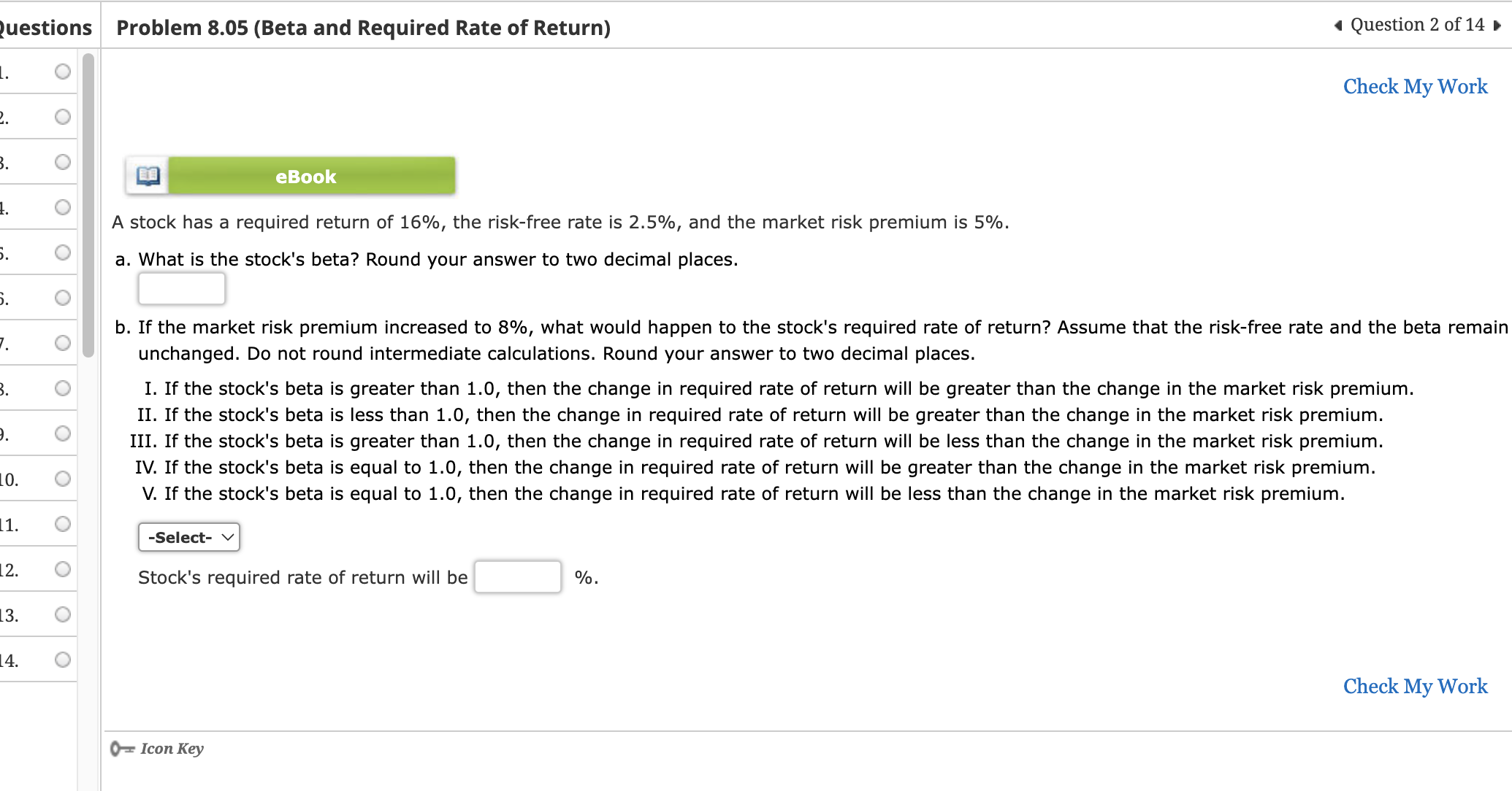Required Retrun Solved A stock has a required return of 16%, the risk-free | Chegg.com