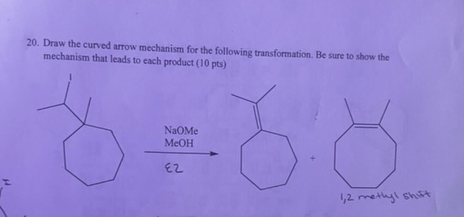 Solved Draw the curved arrow mechanism for the following | Chegg.com