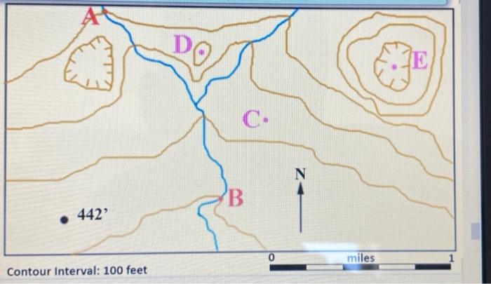 Solved Calculate the stream gradient from point a to B in | Chegg.com