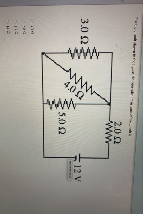 Solved For the circuit shown in the figure, the equivalent | Chegg.com